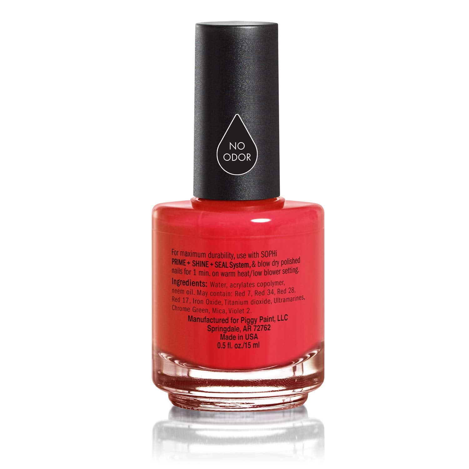 SOPHi Nail Polish, Red Bottom Stilettos, Non Toxic, Safe, Free of All Harsh Chemicals - 0.5 oz