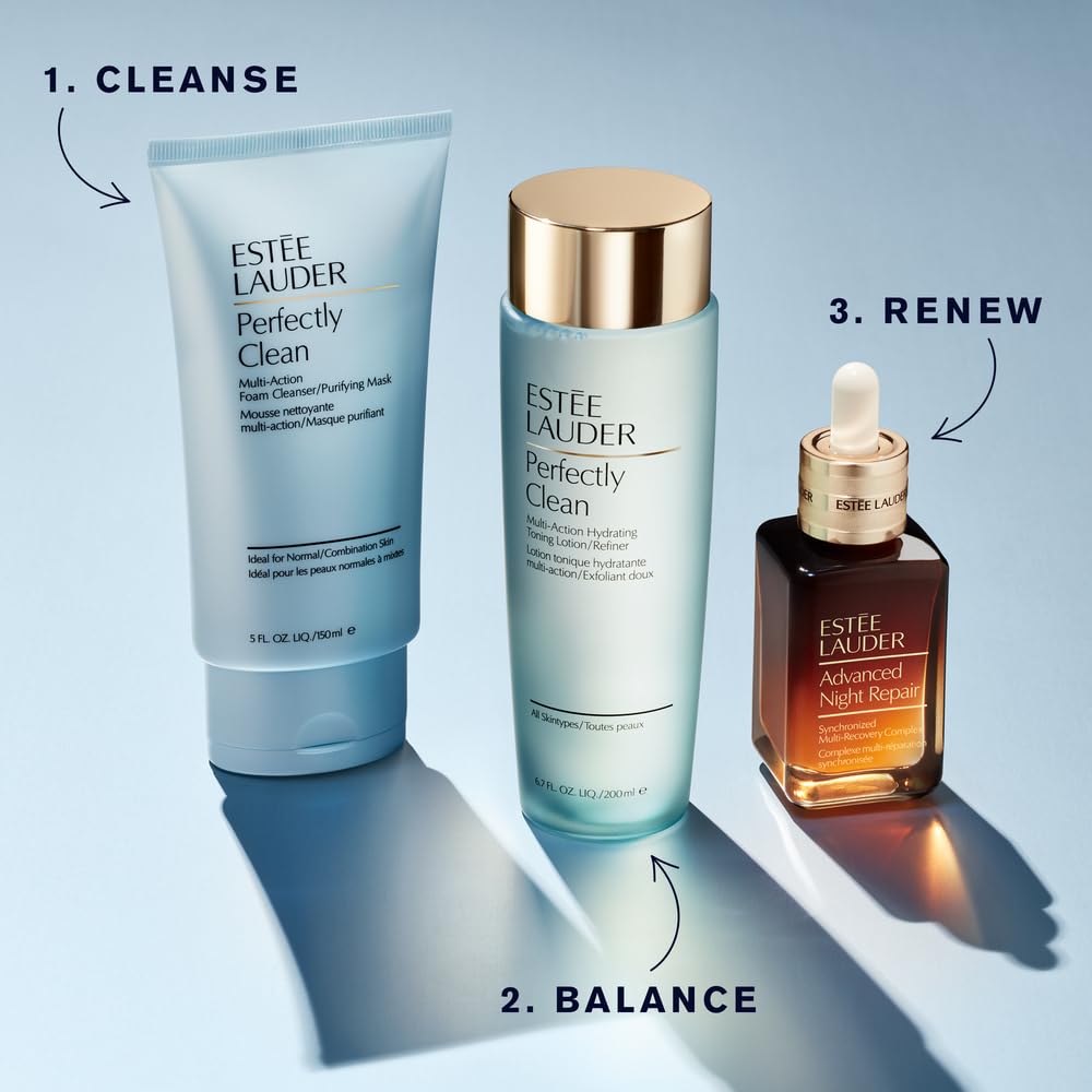 Estée Lauder Perfectly Clean Multi-Action Foaming Face Wash Cleanser/Purifying Face Mask, 5.0 fl oz.