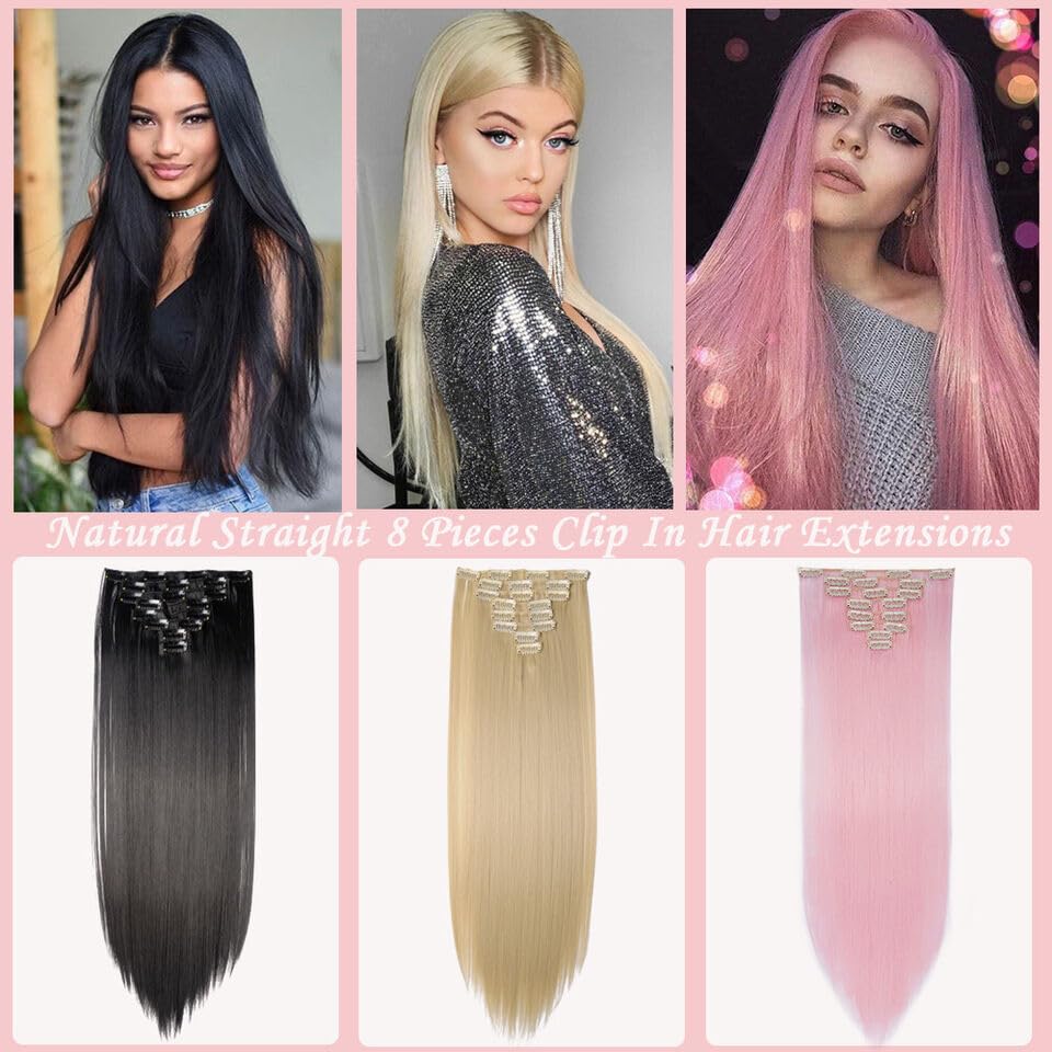 Aosome 2 Pieces Dark Brown Human Hair Clip in Hair Extensions 14inch, Straight Hairpiece about 25g/pc, total 50g: 14'', Dark Brown