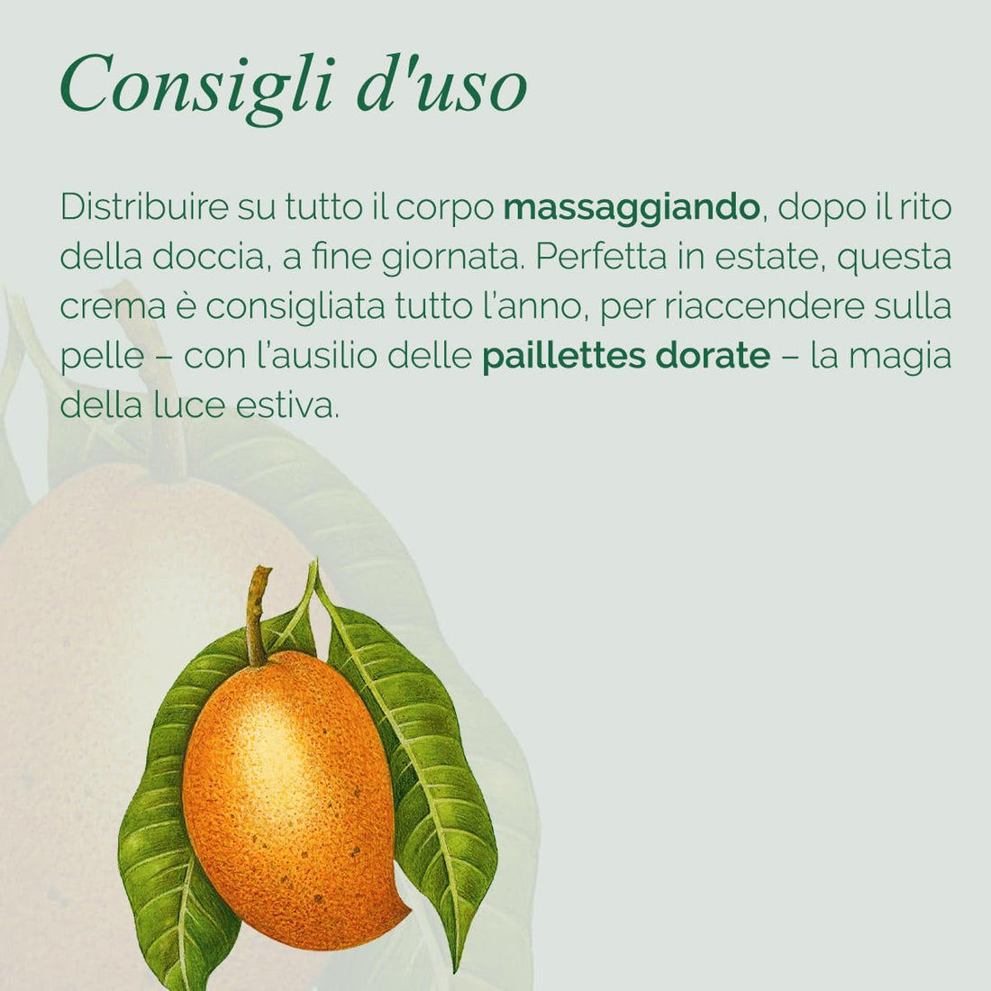 L'Erbolario Sun and Open Air - Brightening Body Cream with Mango Oil