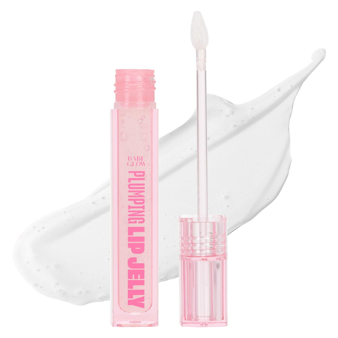 Babe Lash Plumping Lip Jelly - High Shine Lip Gloss for Fuller, Thicker Lips, Moisturizing and Soothing, Clear
