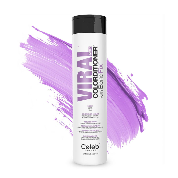 Celeb Luxury Viral Colorditioner, Professional Semi-Permanent Hair Color Depositing Conditioner, Lilac