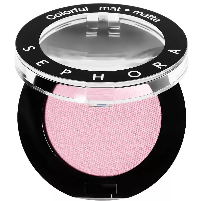 Colorful Eyeshadow Mono (Strawberry Macaroon) Light Pink Matte