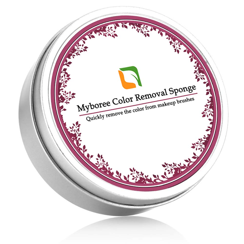 Myboree Makeup Brushes Color Removal Cleaner Sponge Kit W/ 4 Replacement Sponges Switch Color Without Switching Brushes