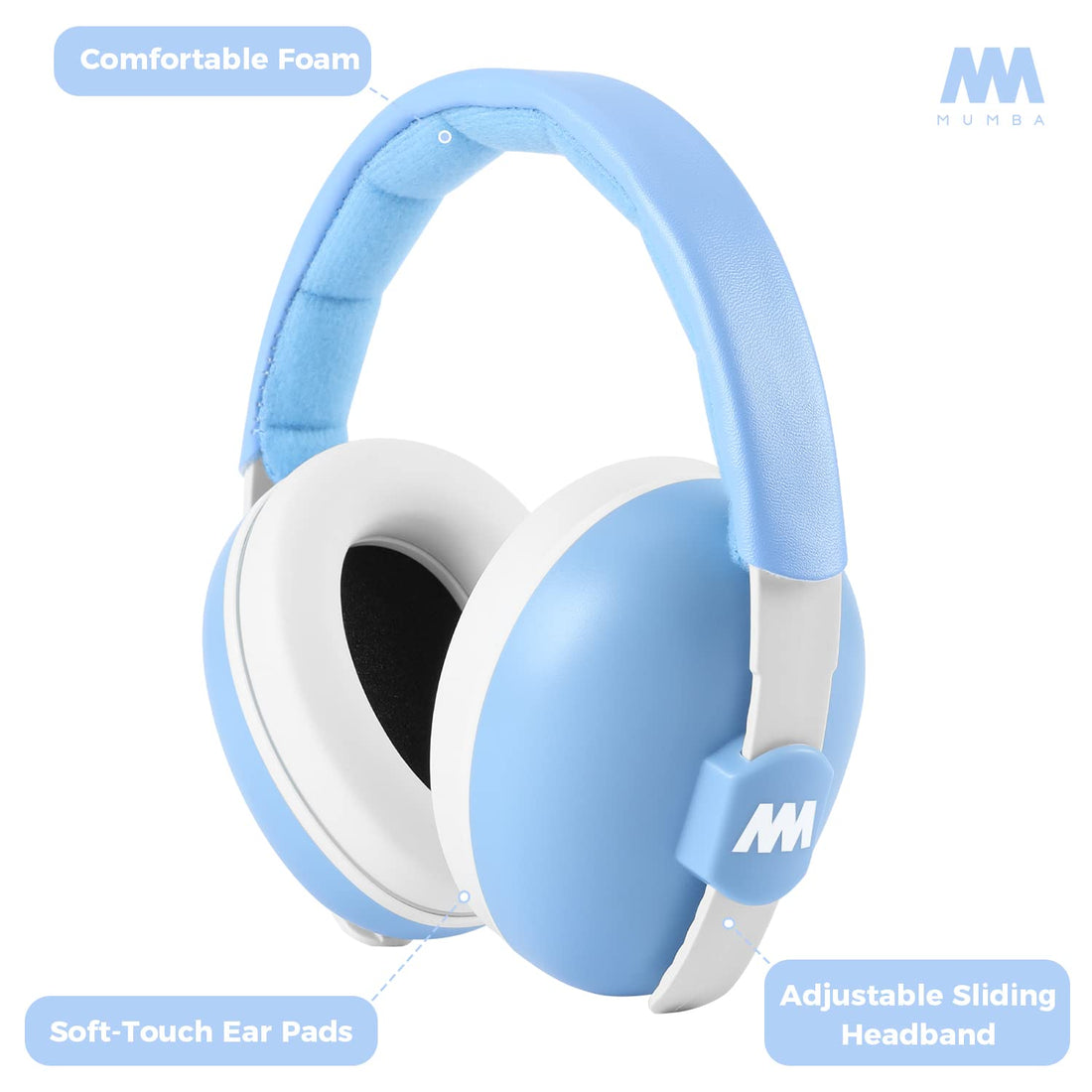 Baby Ear Protection Noise Cancelling Headphones for Babies and Toddlers - Mumba Baby Earmuffs - Ages from 3 to 24 Months