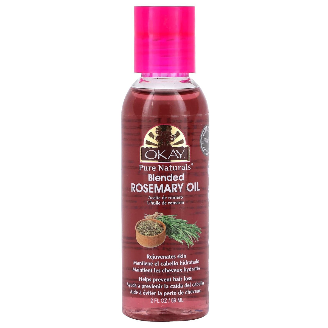 Okay Rosemary Oil for Hair and Skin, 2 Ounce