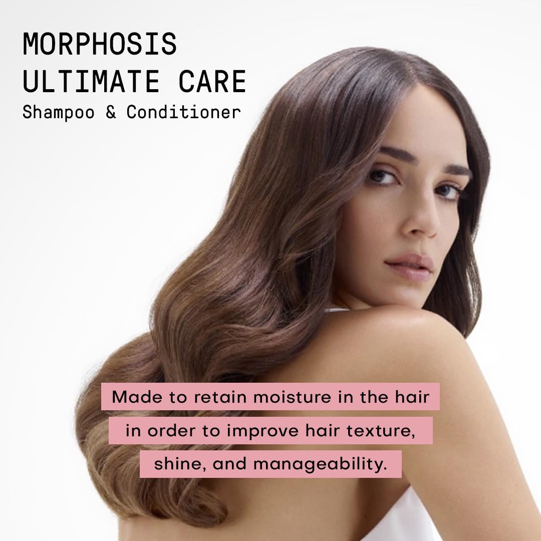 Framesi Morphosis Ultimate Care Shampoo and Conditioner Set, 8.4 fl oz, Moisturizing & Hydrating Shampoo and Conditioner Duo
