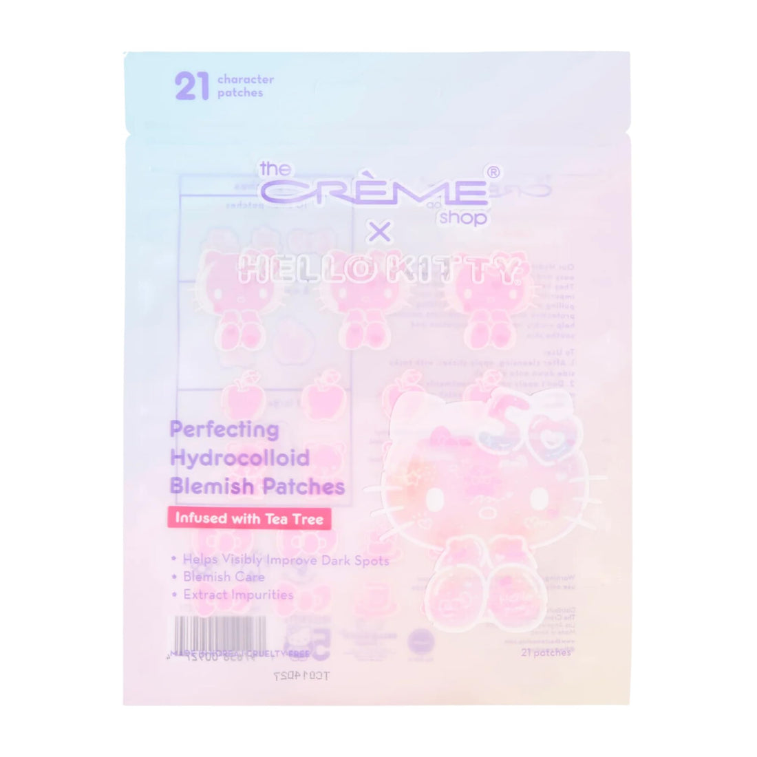 The Crème Shop Hello Kitty x Pimple Patches – Cute Hydrocolloid Dots for Acne-Prone Skin, Vitamin E Boost, Redness & Blemishes Treatment, 50th Edition, for Teens (Pack of 1)