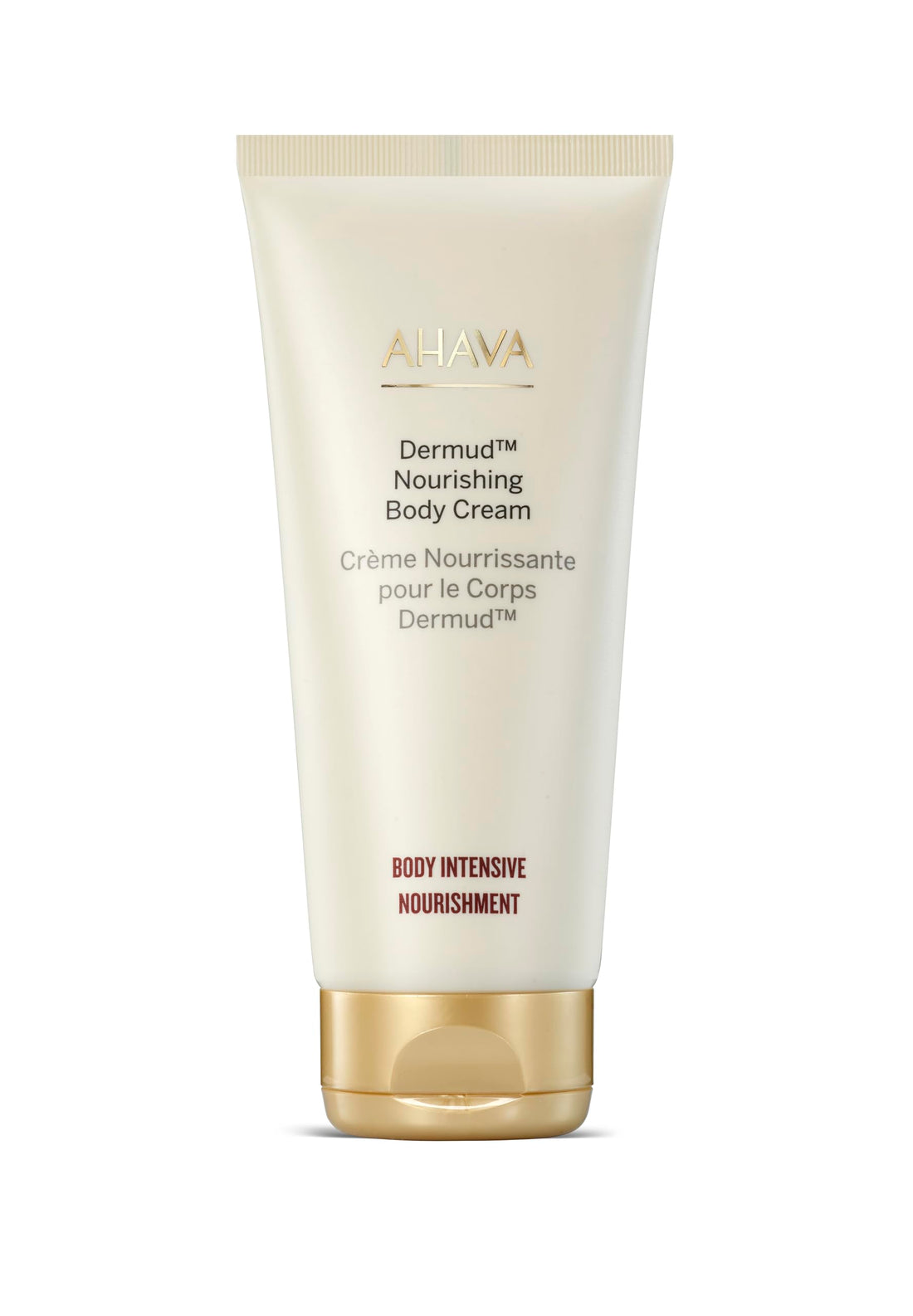 AHAVA Dermud Nourishing Body Cream - Relieves Roughness, Softens Skin, Hydrates Dry & Sensitive Skin, Enriched by Dermud Mud Complex, Osmoter, Aloe Vera Leaf, Vitamin E, Zinc & Allantoin, 3.4 Fl.Oz