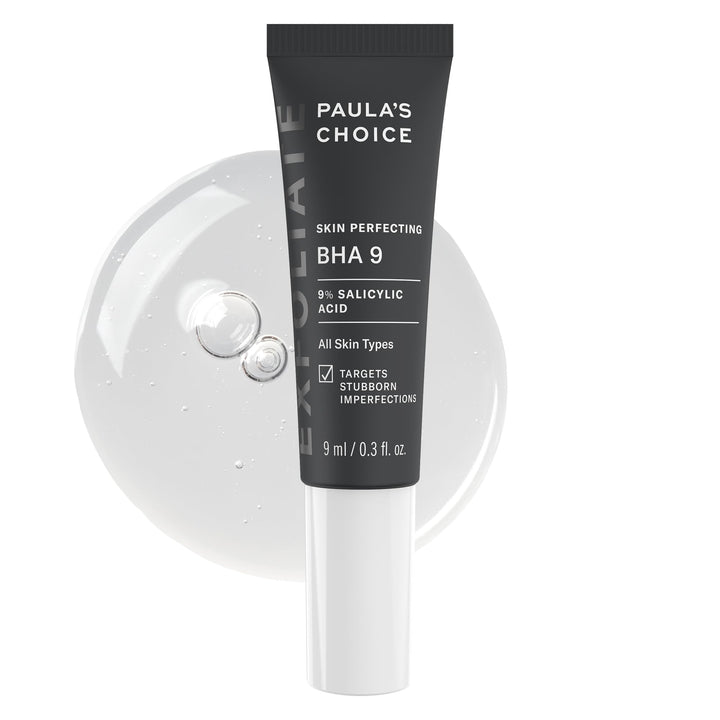 Paula's Choice SKIN PERFECTING BHA 9 Spot Treatment, 9% Salicylic Acid Exfoliant for Large Pores, Wrinkles & Fine Lines, Suitable for Blackhead-Prone Skin, Fragrance-Free, All Skin Types, 0.3oz