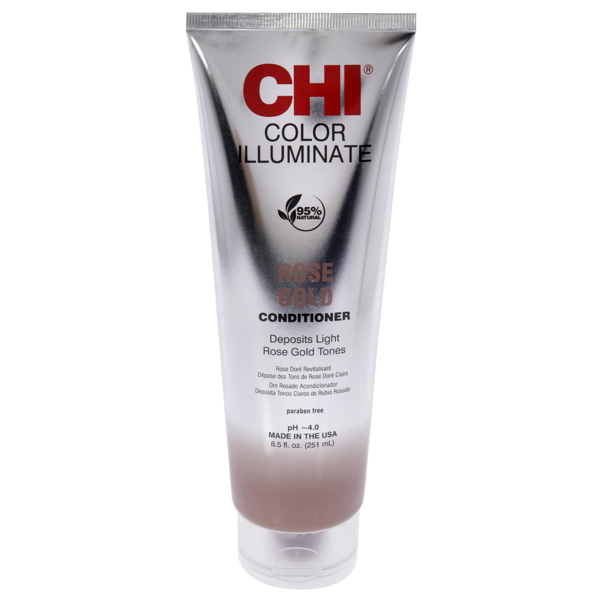 CHI Ionic Color Illuminate Conditioners - 95% Natural, Sulfate, Paraben and Gluten Free, Multiple Colors, 8.5 Fl Oz