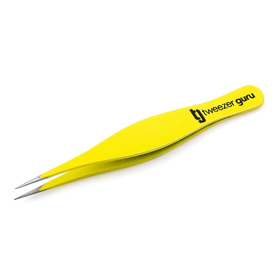 Tweezer Guru Yellow: Tweezers For Ingrown Hair By Tweezerguru - Best Stainless Steel Professional Pointed Tweezer â€“ Precision Eyebrow And Splinter Removal Tweezers (Yellow)