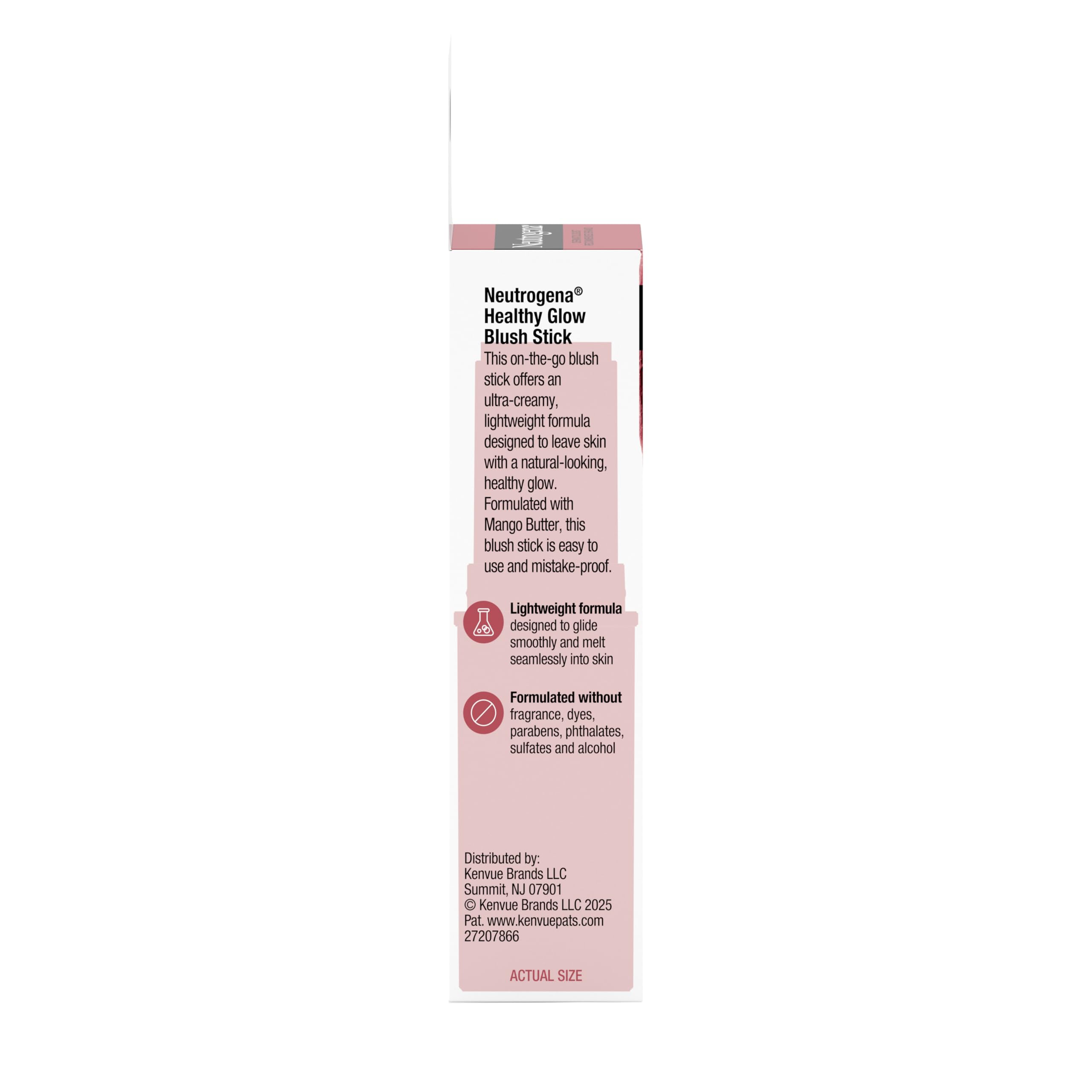 Neutrogena Healthy Glow Blush Stick, Easy to Use Lightweight Makeup, Ultra Creamy Cheek Color with Mango Butter Leaves Skin with a Natural Looking Colo, Spiced Rose, 0.3 oz