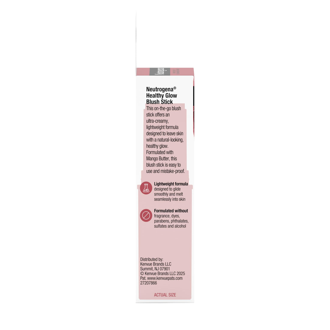 Neutrogena Healthy Glow Blush Stick, Easy to Use Lightweight Makeup, Ultra Creamy Cheek Color with Mango Butter Leaves Skin with a Natural Looking Colo, Spiced Rose, 0.3 oz