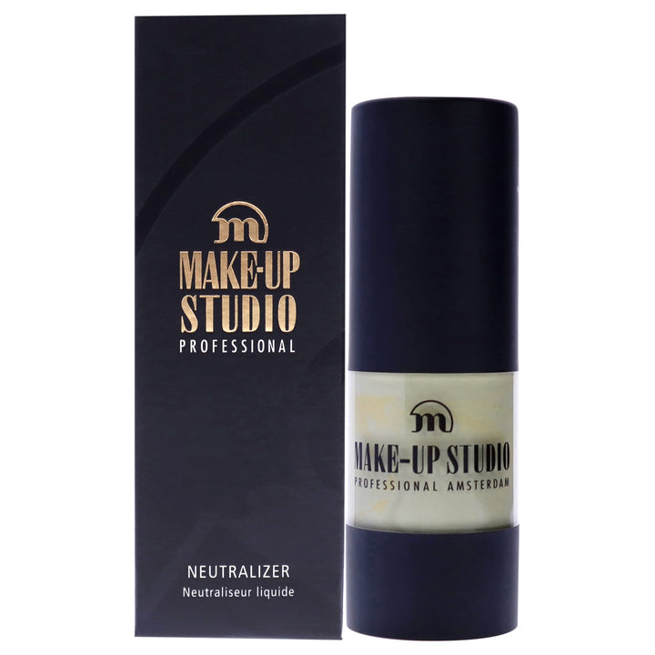 Make-Up Studio Professional Make-Up Neutralizer - Offers Transparent Coverage - Satin Finish And Liquid Texture - Neutralizes Red And Blue Zones In The Face - Cold Undertone - Green - 0.51 Oz