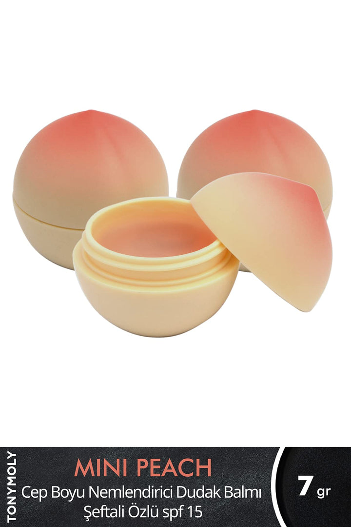 TONYMOLY Mini Peach Lip Balm (Pack Of 1)