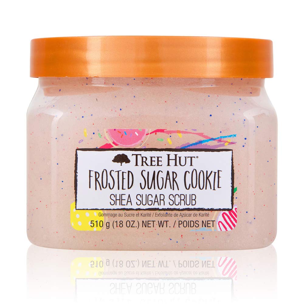 Tree Hut Frosted Sugar Cookie Shea Sugar Scrub | Exfoliating Scrub Removes Dry Skin for a Soft & Natural Glow | Limited Edition | Vegan, Free of Parabens, Formaldehyde Donors, & Sulfates | 18 fl oz.