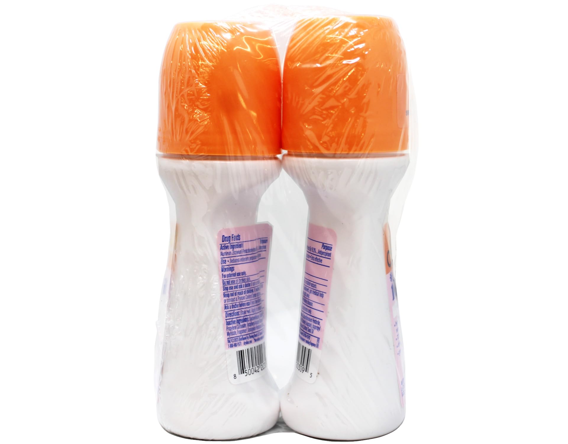 Dry Idea Advanced Roll on Antiperspirant and Deodorant, Unscented, Twin Pack - 3.25 Oz Ea, Unisex