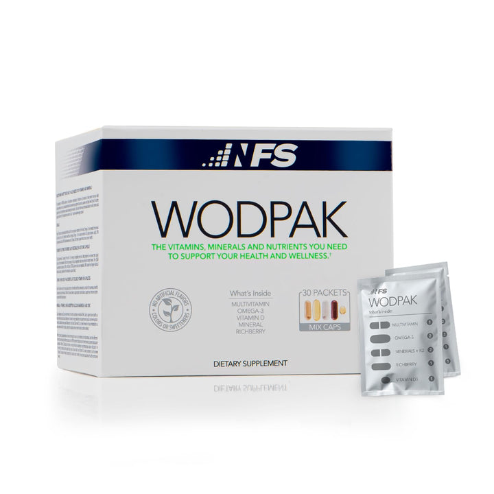 NF Sports WodPak Complete Daily Multivitamin for Men and Women, Soft-Gel Berry-Flavored Multivitamins with Vitamin D, Vitamin D3, Zinc, Omega 3, 30 Servings (Pack of 1)