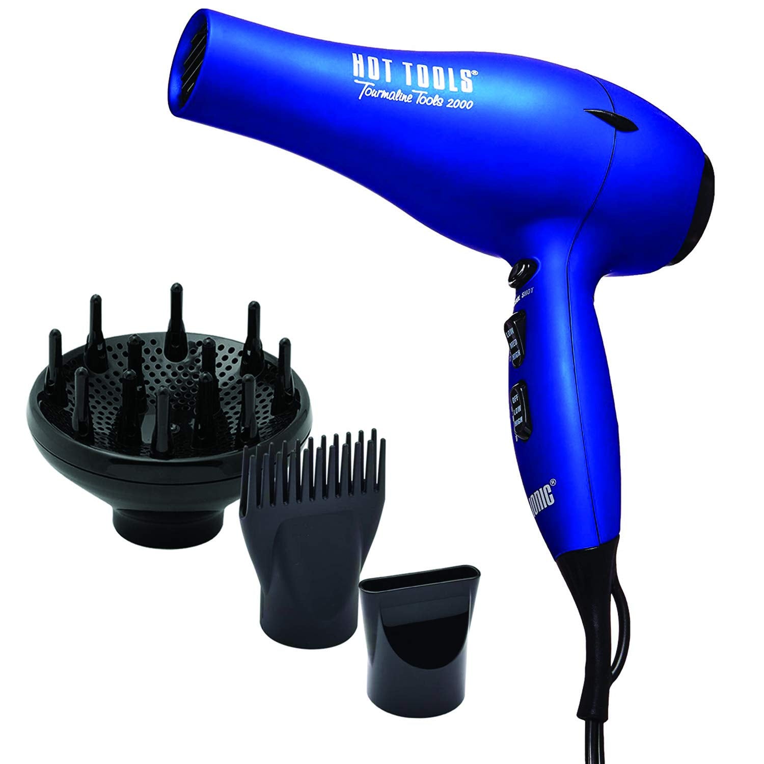 Hot Tools Blue/Black Tourmaline 2000 Turbo Ionic Dryer