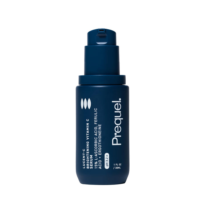 Prequel Skin Lucent-C, Vitamin C Serum for Face. Professional Facial L-Ascorbic Acid, Ferulic Acid Formula with Niacinamide. Clinical Skincare for Luminous Firm Skin. 1oz Pump
