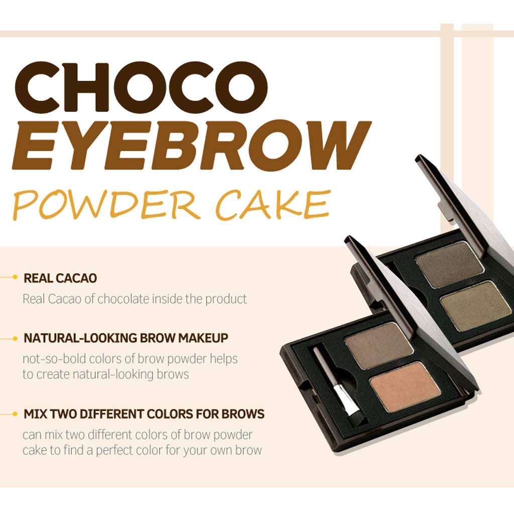 Skinfood Choco Eyebrow Powder Cake #2 Grey Brown