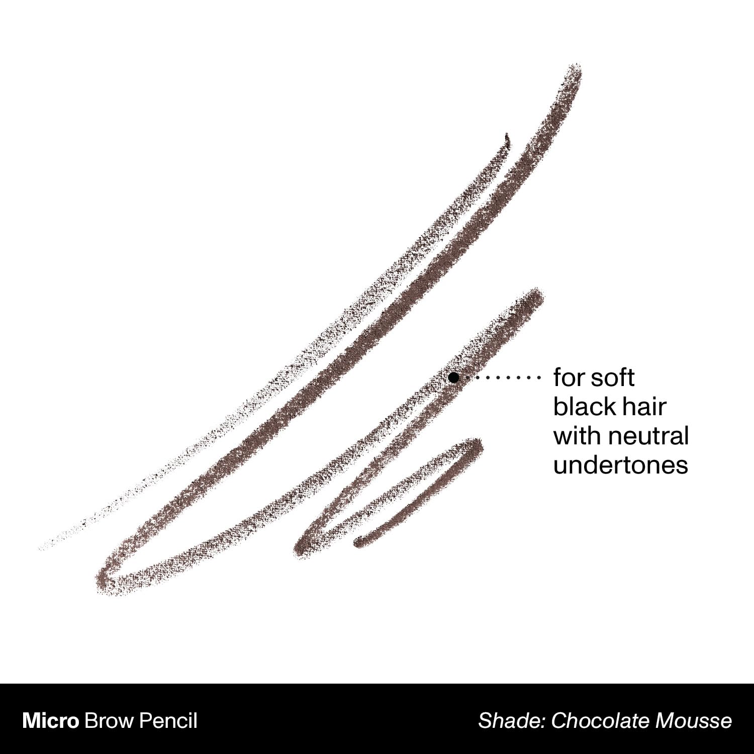 Morphe Micro Dual Eyebrow Pencil - Dual-Ended Brow Pencil Featuring a Retractable, Ultra-Precise, Pointed Tip - Richly Pigmented, Smooth-Gliding, Long-Lasting Wax Formula - Chocolate Mousse (0.003 oz)