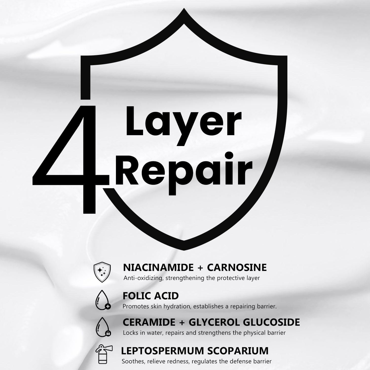 MOONISU Snail Mucin Moisturizer Face Cream - Advanced Snail 94 All in One Cream 3.52 OZ, Daily Repair Face Gel Cream for Dry Skin, Sensitive Skin, Recovery Cream with Hyaluronic Acid