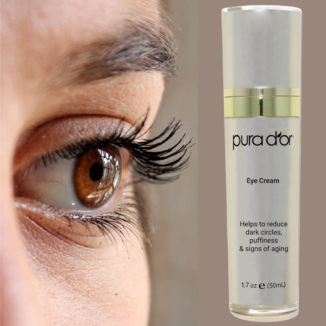 PURA Dââ‚¬â„¢OR Sharp Look Eye Cream - Youth-Enhancing Eye Cream For Firm Lift and Reduced Appearance of Wrinkles and Fine Lines, Puffiness and Under Eye Bags With 24K Gold (1.7oz)