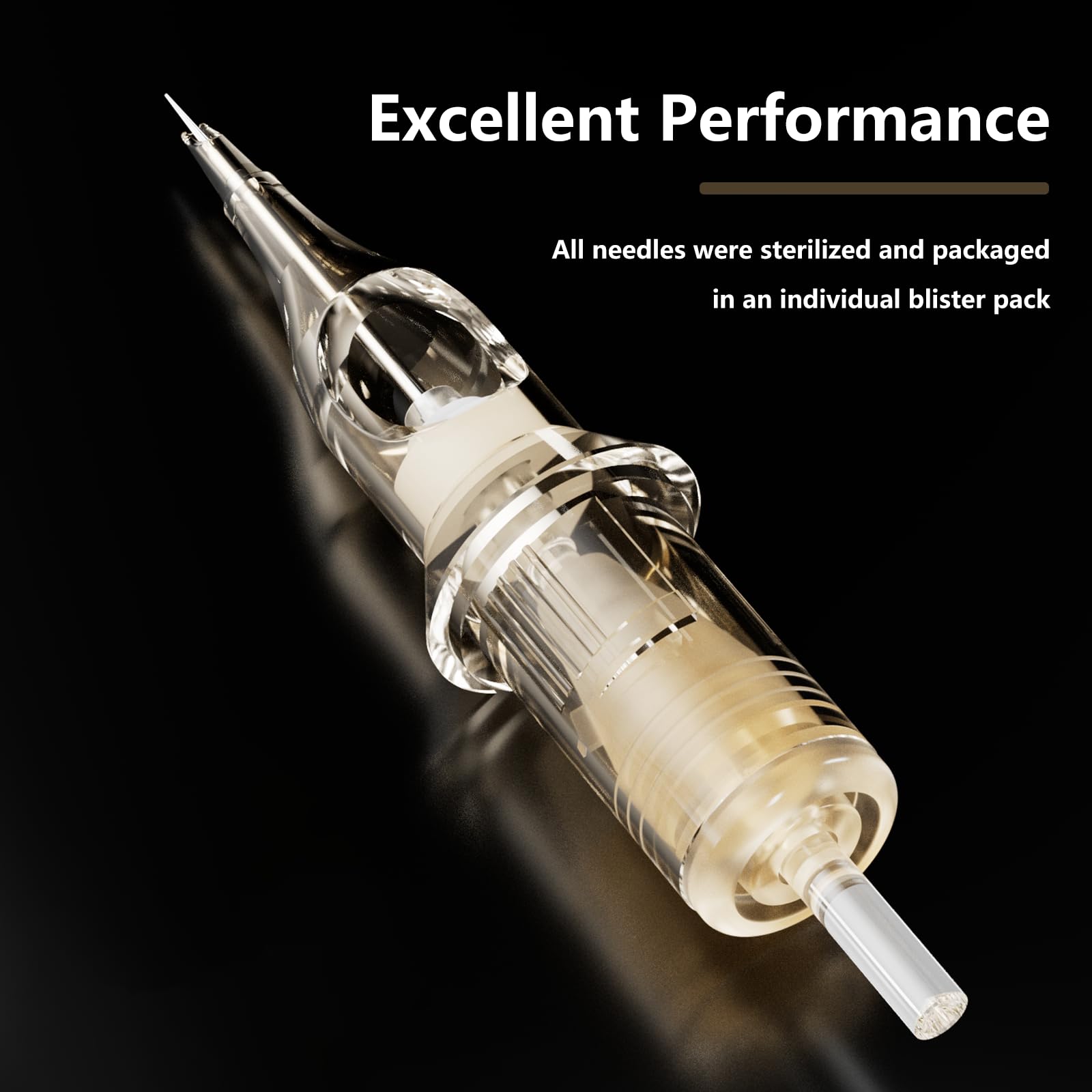 BIGWASP BIGWASP #10 Bugpin 3RL Tattoo Needle Cartridges 3 Round Liner 20Pcs (Generation 3)