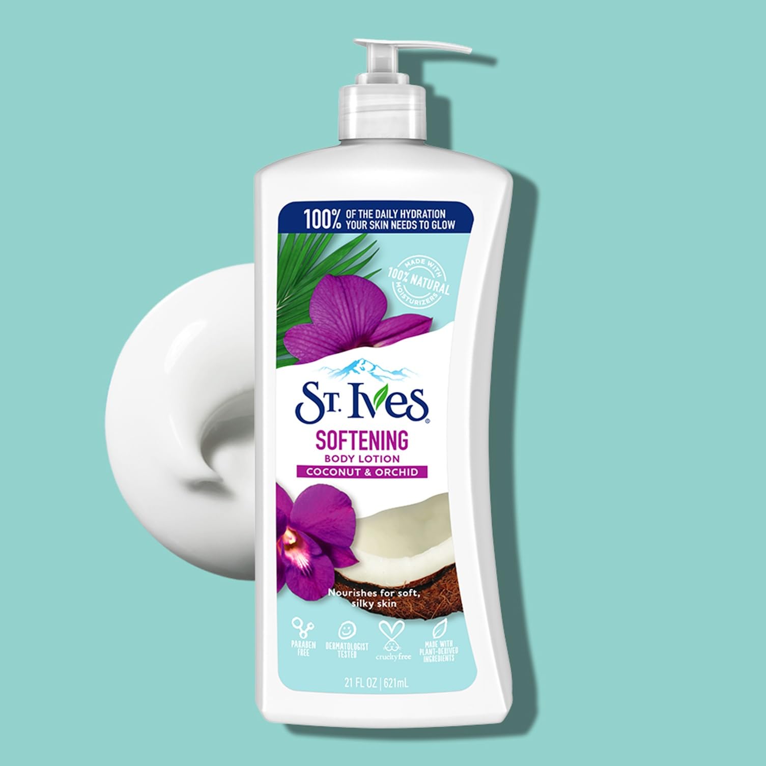 ST. Ives Naturally Indulgent Coconut Milk and Orchid Body Lotion, 621ml