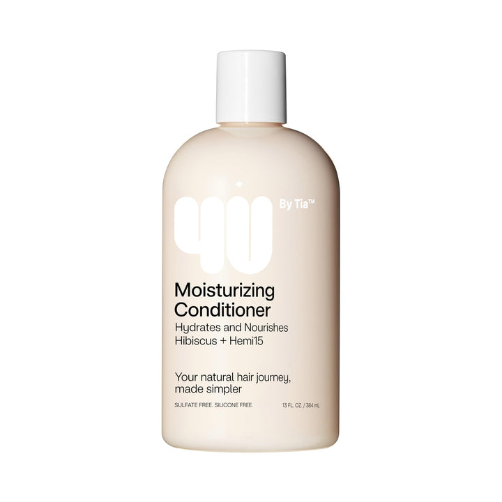 4U by Tia Moisturizing Conditioner for Curly Hair - Nourishing, coily, kinky and curly hair conditioner - Formula Made from Hemi15 & Hibiscus - Conditioner Curly Hair for Frizz Control (13 fl oz)