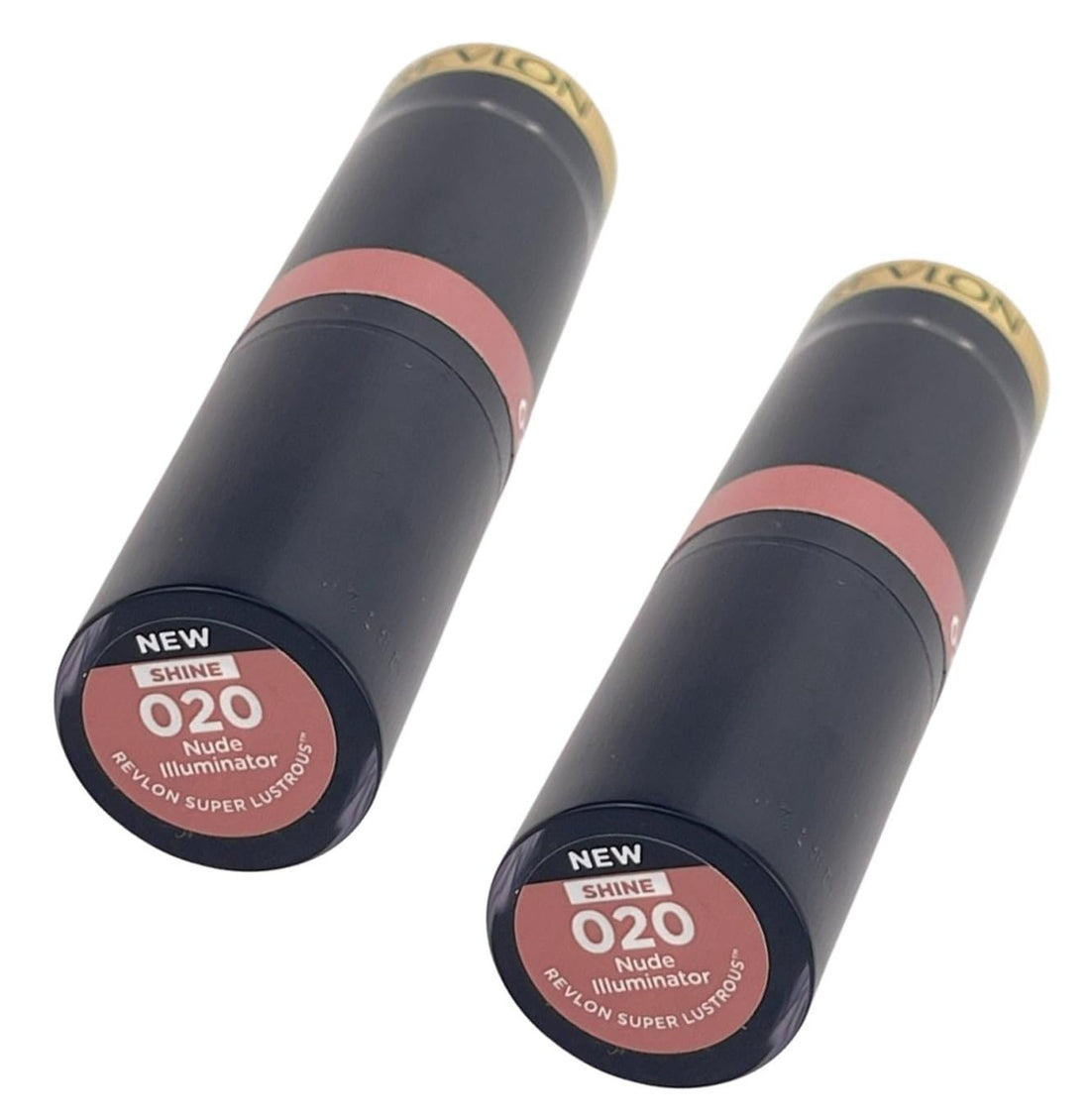 Pack of 2 Revlon Super Lustrous Glass Shine Lipstick, Nude Illuminator 020