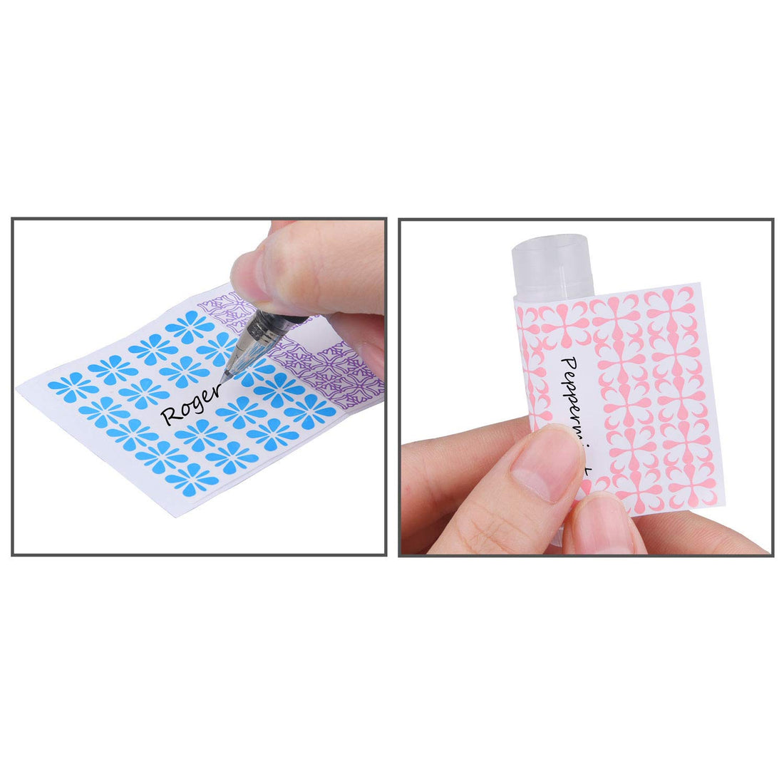 Lip Balm Container Tubes - 50-Pack (10x5 colors) - DIY - 3/16 Oz (5.5 ml) - Including 50 Writeable (10x5 colors) & 50 Printed Lip Balm Stickers - Twist Mechanism and a Cap - Empty - Make Lip Balm