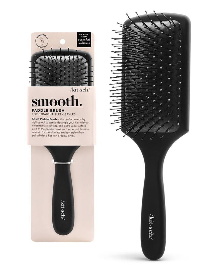 Kitsch Pro Consciously Created Brush - Hair Styling Tool - Durable Environmentally Friendly Wet or Dry Hairbrush Massages Scalp Promotes Hair Growth Great for Everyday Styling for All Hair Types