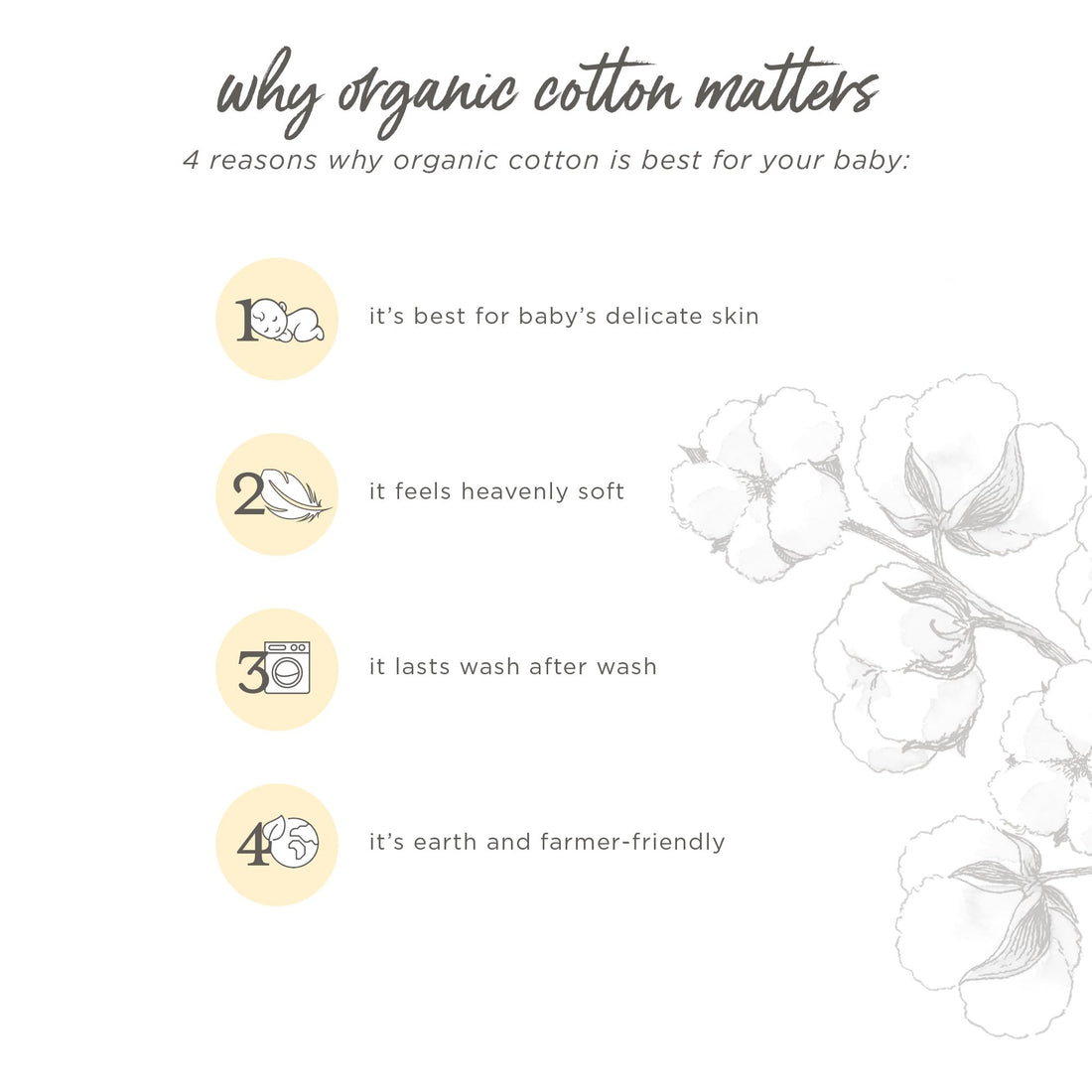 Burt's Bees Baby - Bibs, 4-Pack Lap-Shoulder Drool Cloths, 100% Organic Cotton with Absorbent Terry Towel Backing (Heather Grey)