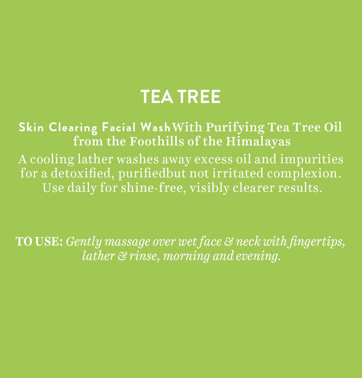 Biotique Tea Tree Skin Clearing Facial Wash, Normal to Oily Skin Face Wash, 150ml