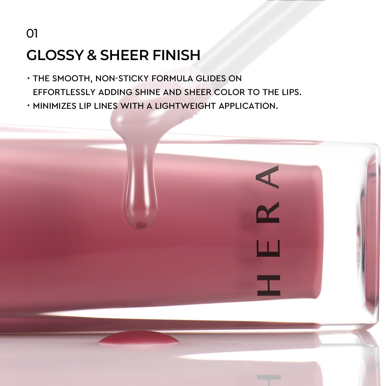 HERA Sensual Nude Lip Gloss #422 LINGERIE | Volumizing Sheer & Glossy Finish, Non-sticky, Moisturizing and Hydrating, Korean Makeup, 0.17 oz. (5g)