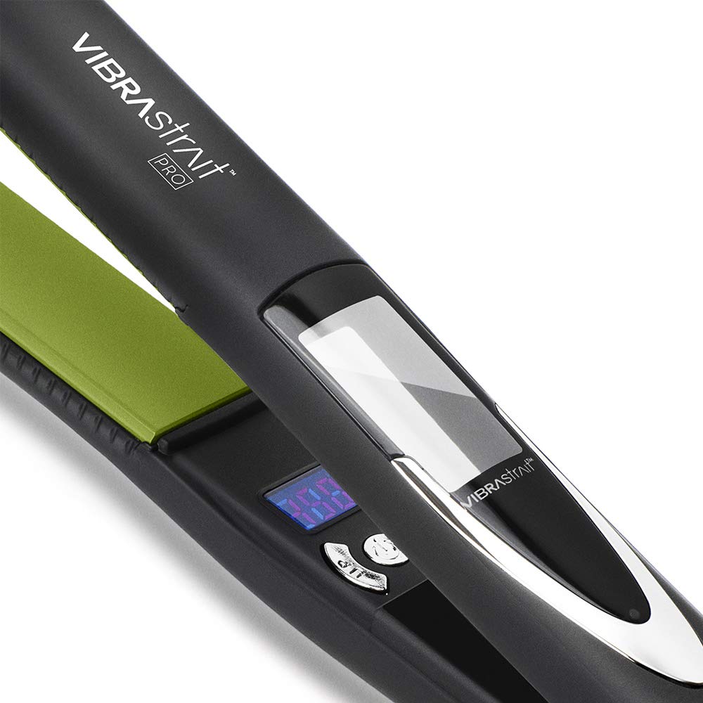 Value Bundle: Vibrastrait PRO 1-inch Vibrating Flat Iron with Travel Case & Travel Size Cloud 9 Shampoo & Conditioner