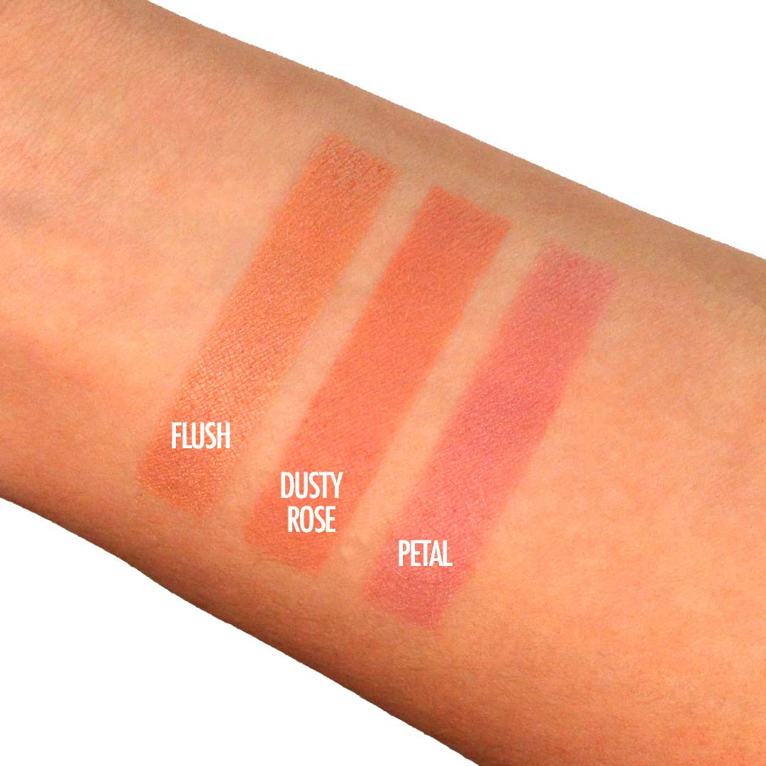 Best Organic 100% Natural Non-GMO Vegan Pressed Powder Blush for Face, Made in USA by BaeBlu, Dusty Rose