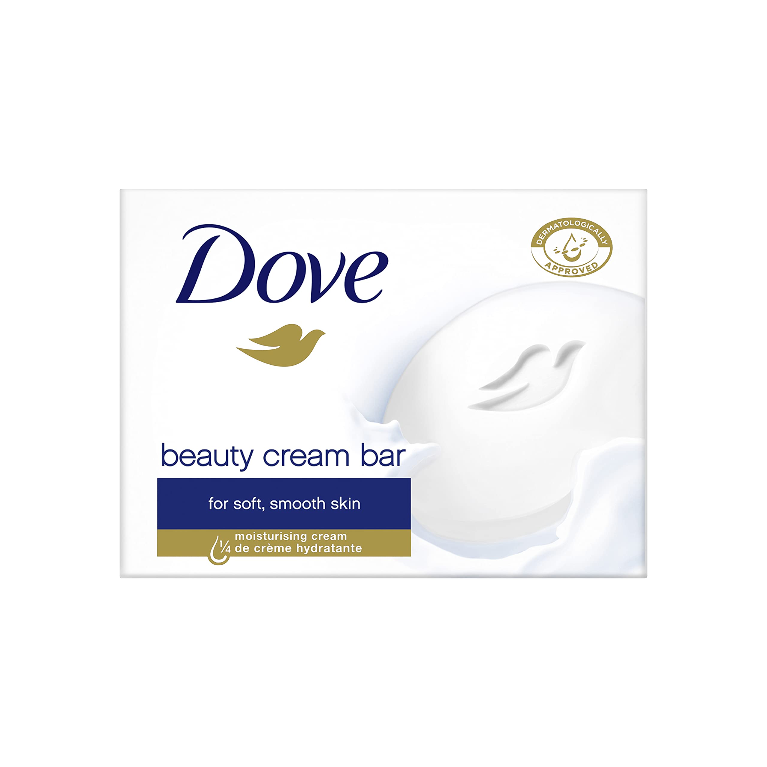Dove White Moisturizing Cream Beauty Bar, 3.5 Ounce