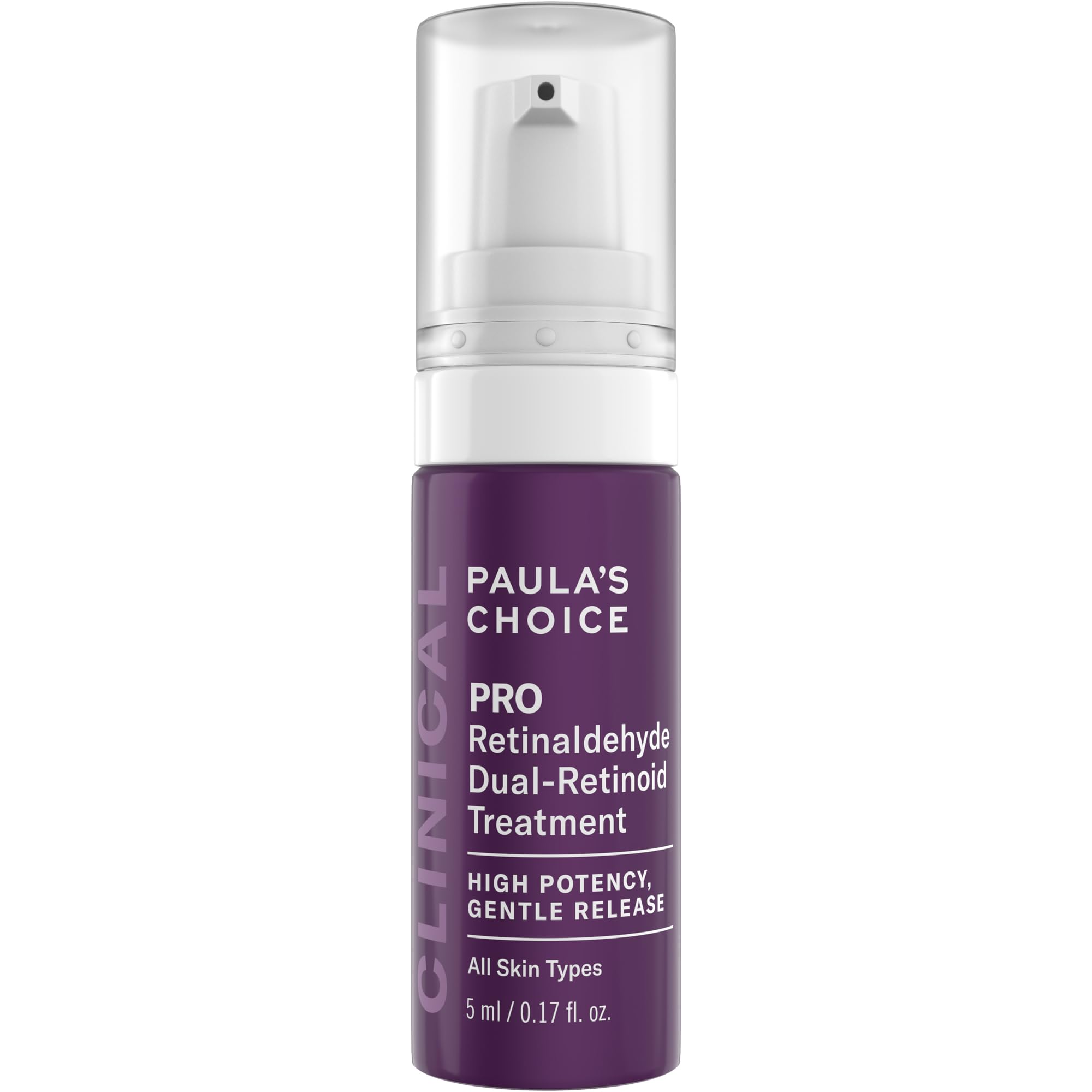 Paula’s Choice Pro Retinaldehyde Dual-Retinoid Advanced Treatment, High Potency Anti-Aging Serum for Breakout-Prone Skin, Radiance & Rough, Bumpy Texture, Fragrance-Free, 0.17 Fl. Oz.
