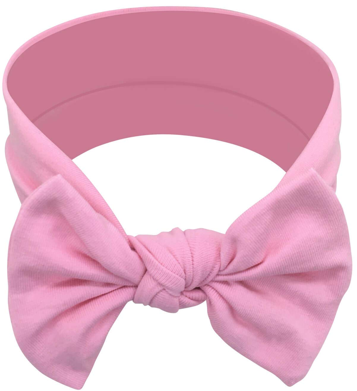 BABYGIZ Baby Girl Headbands-Infant,Toddler Cotton Handmade Hairbands with Bows Child Hair Accessories (White, Gray, Pink, Powder Pink)