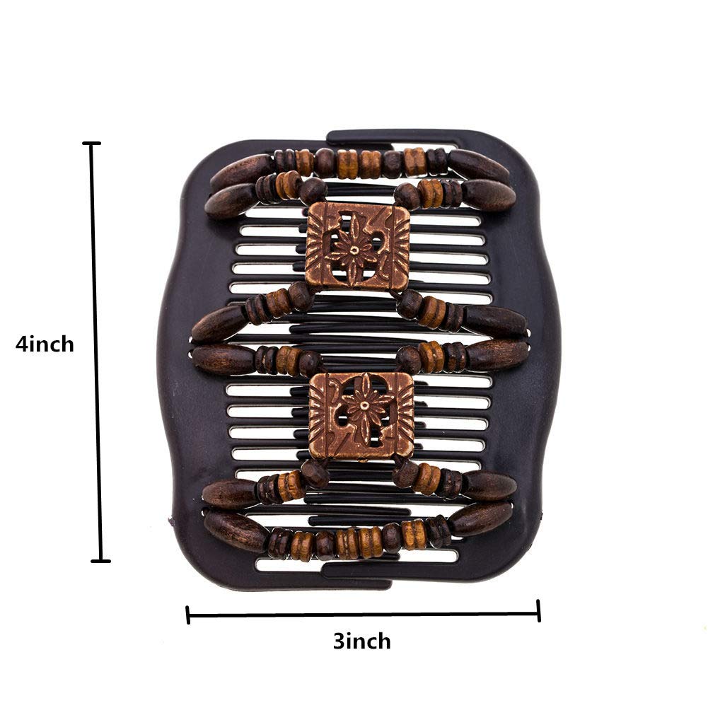 Lovef Thick Hair clip combs hair accessories for girls bun hair - Bun Maker- Best hair accessories for Women -Easy Updo- Doesn't slide out of your hair - Holds long, short -Waterproof 5 Pcs