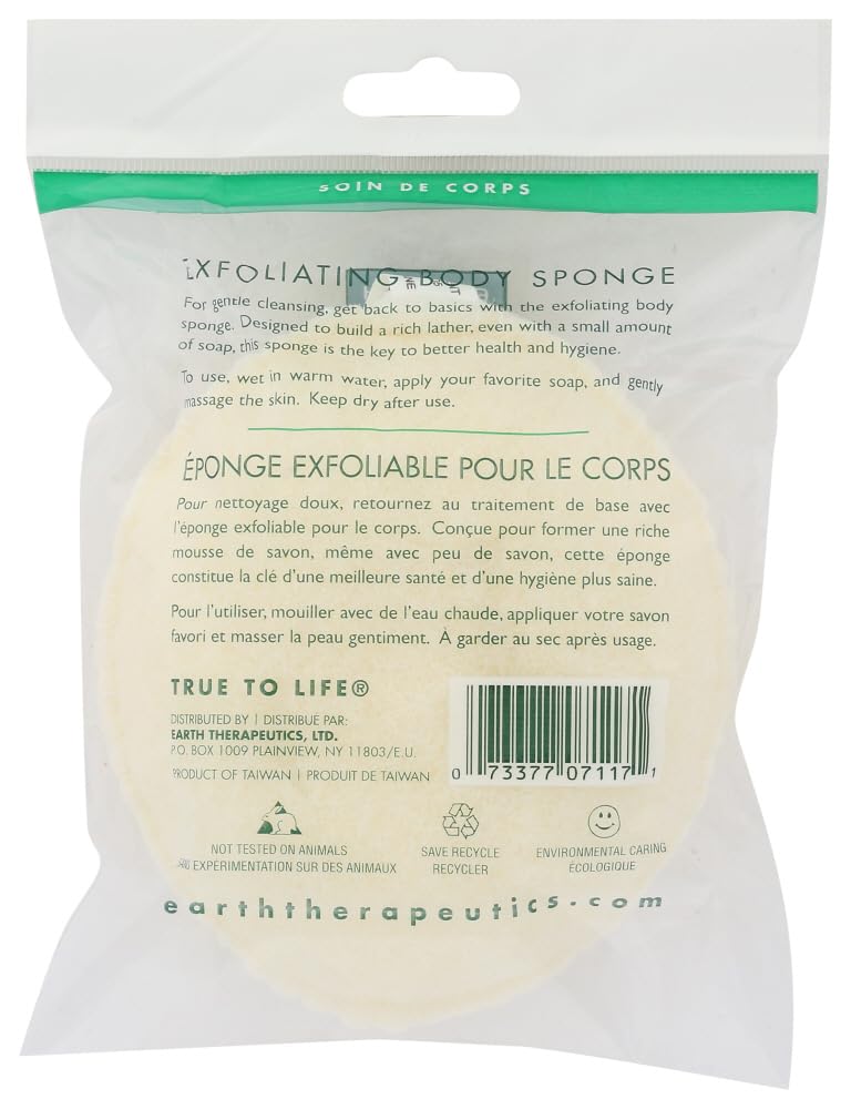 Earth Therapeutics: Exfoliating Oval Body Sponge (3 pack)