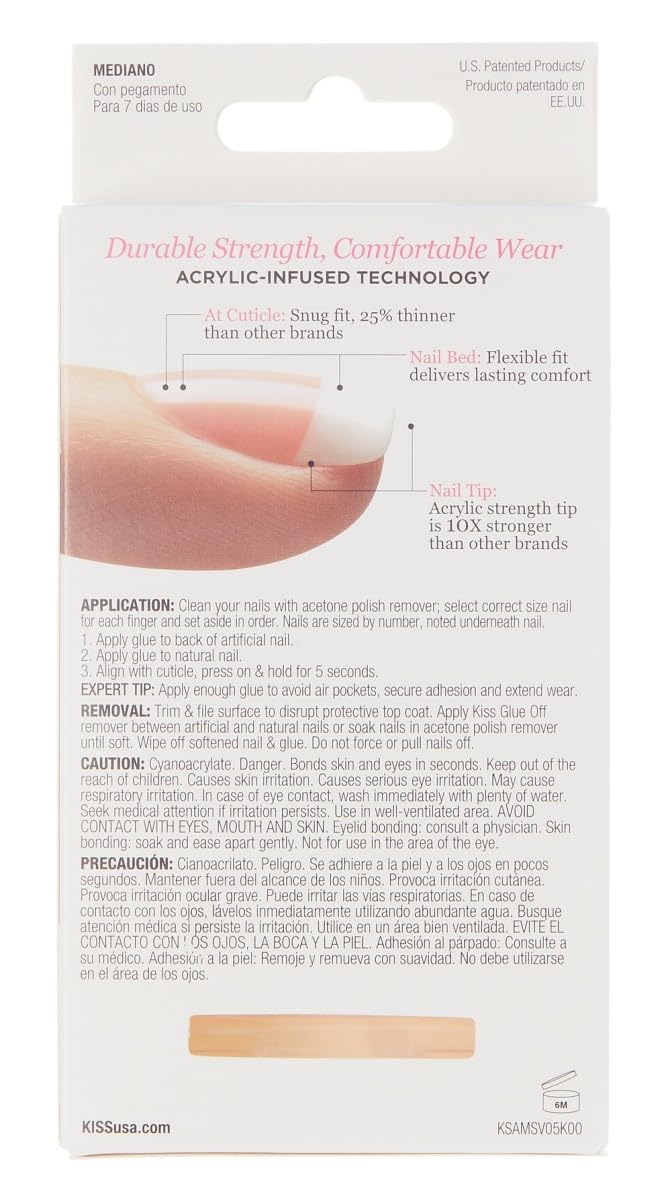 Kiss Kiss Salon Acrylic French Kit Sugar Rush Medium (3 Pack)