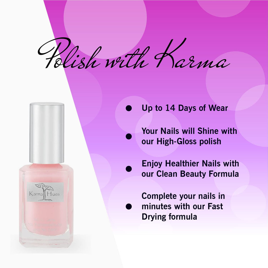 Karma Organic Natural Nail Polish-Non-Toxic Nail Art, Vegan and Cruelty-Free Nail Paint (Good Karma)