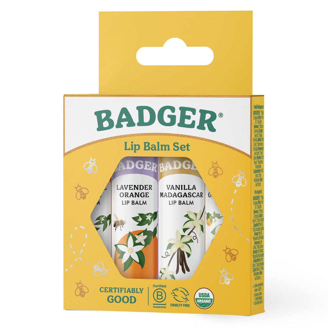 Classic Lip Balm -Blue Badger 4 PK Box