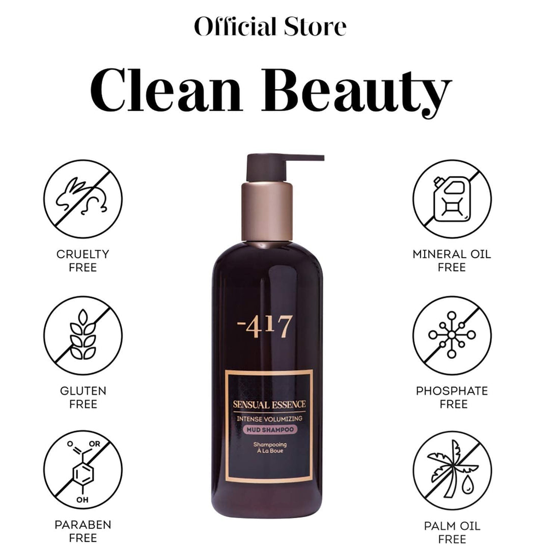 -417 Dead Sea Catharsis Mud Shampoo - Treat Scalp & Hair for Healthy Shiny Hair - Repair Sun Damages - with Avocado Oil and Vitamin E - Perfect for Dry Scalp - 100% Vegan 349.8 ML