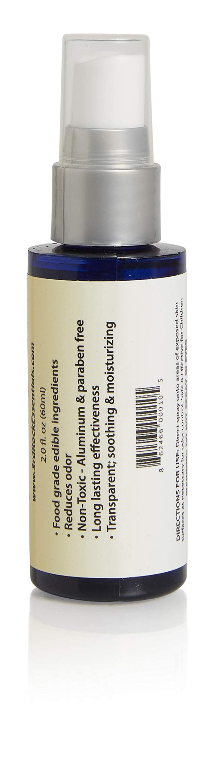 OdorBlock Aluminum Free All Natural and Organic Unscented Body Deodorant Invisible Spray for Men, Women and Kids, Pack of 3